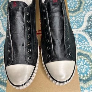 John Varvatos Coated Linen Sneakers, New with box